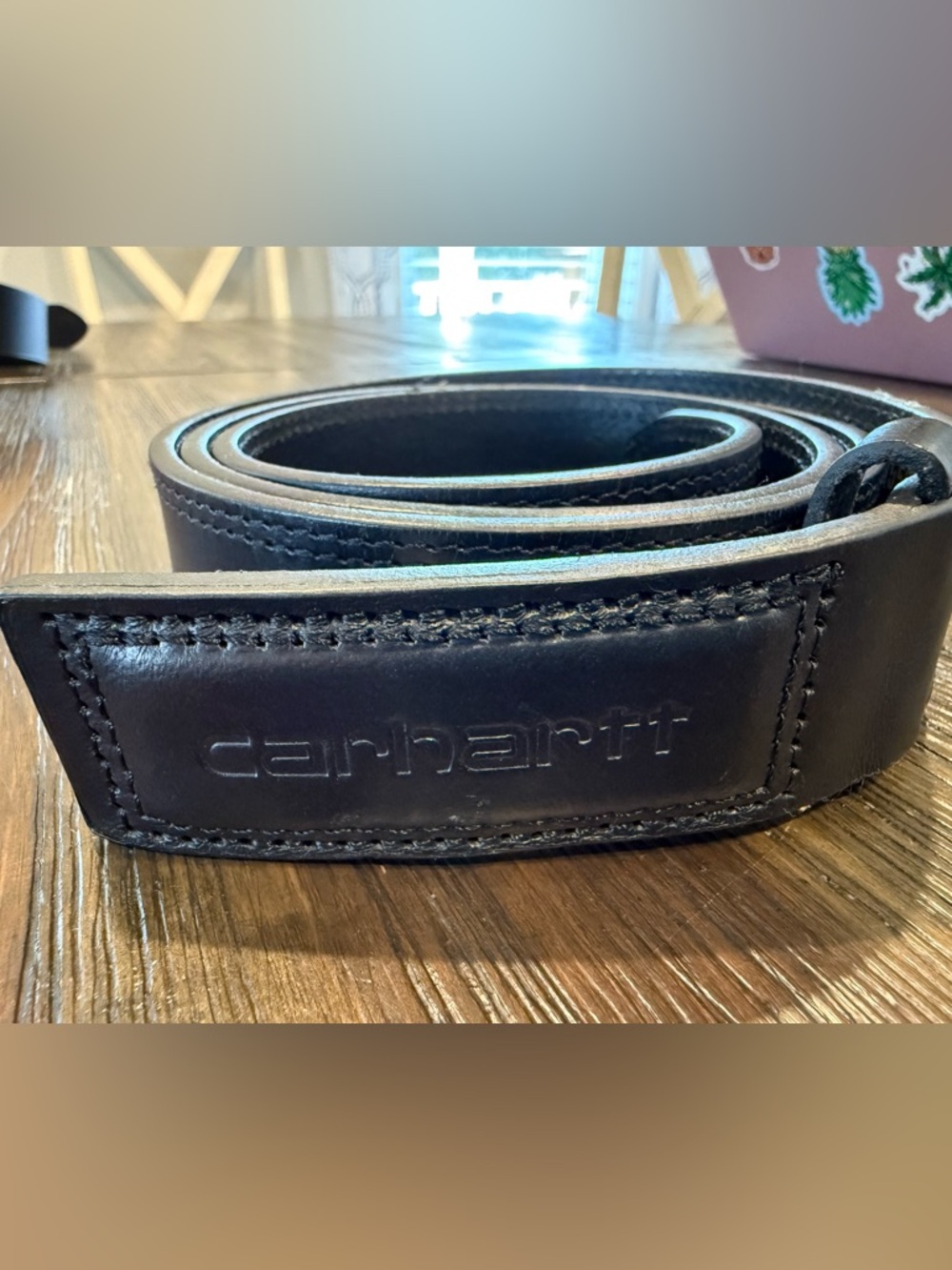 Carhartt Black Scratchless Leather Belt - size 40